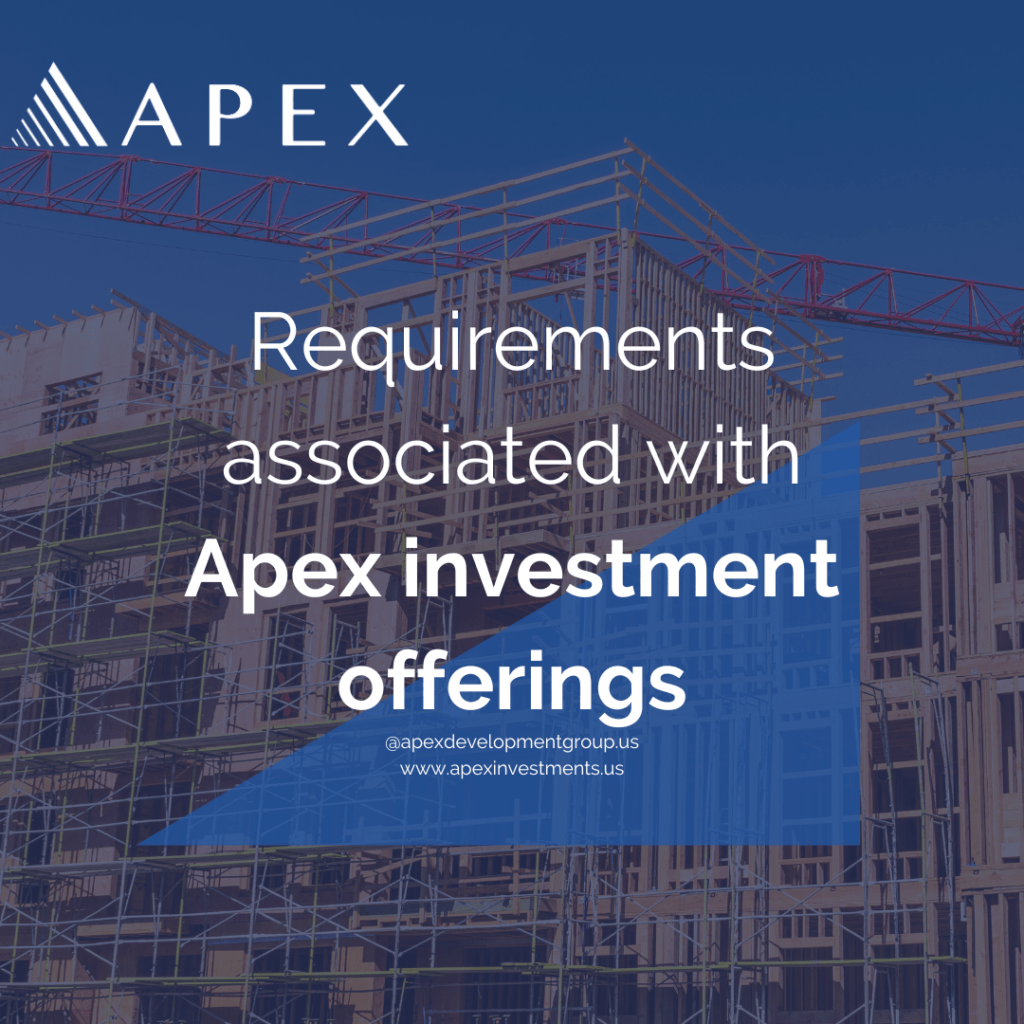 Requirements Apex Investments