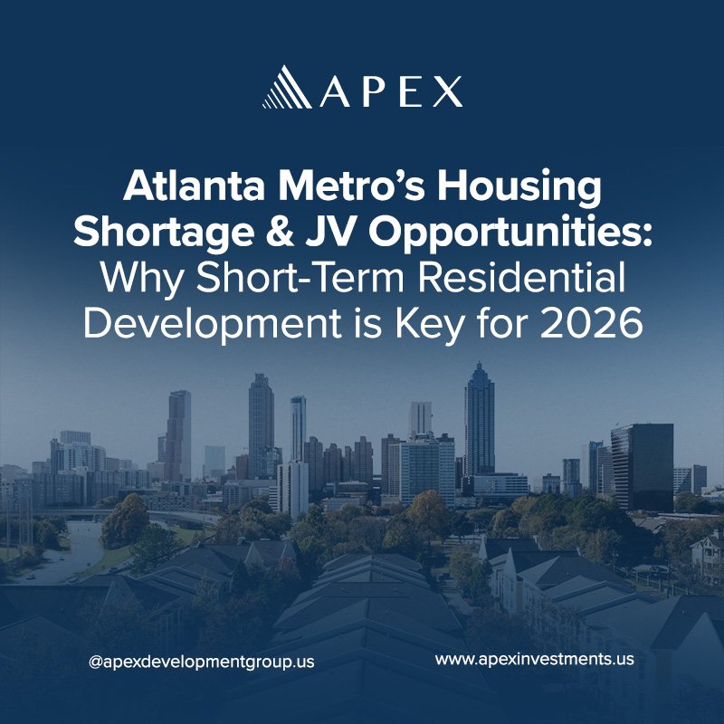 Atlanta Metro’s Housing Shortage & JV Opportunities: Why Short-Term Residential Development is Key for 2026