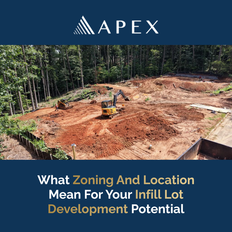 What Zoning And Location Mean For Your Infill Lot Development Potential